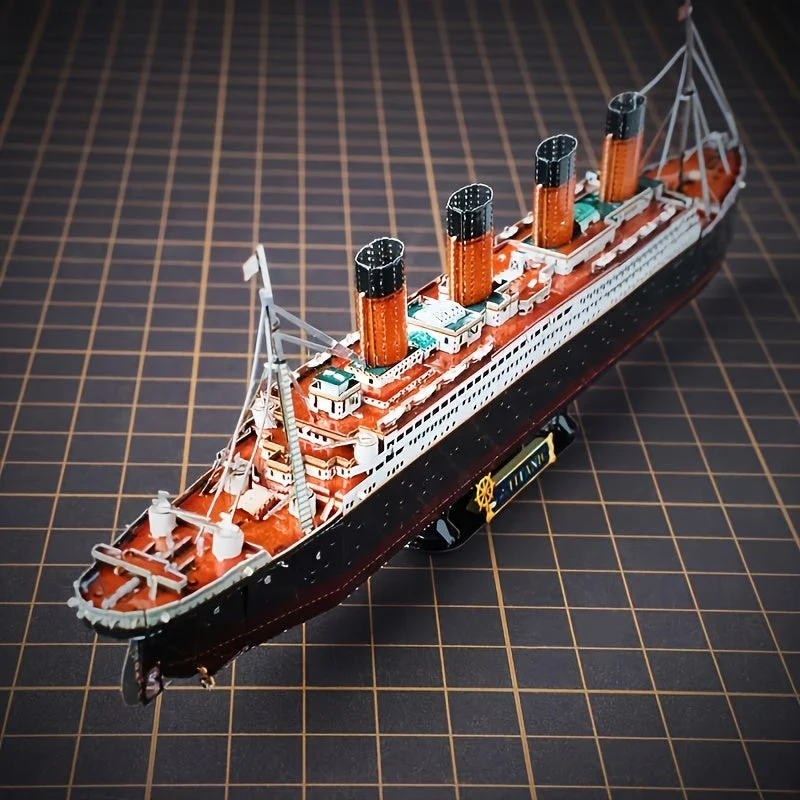 3D Metal Titanic Model – Detaljeret DIY Model til Kreative