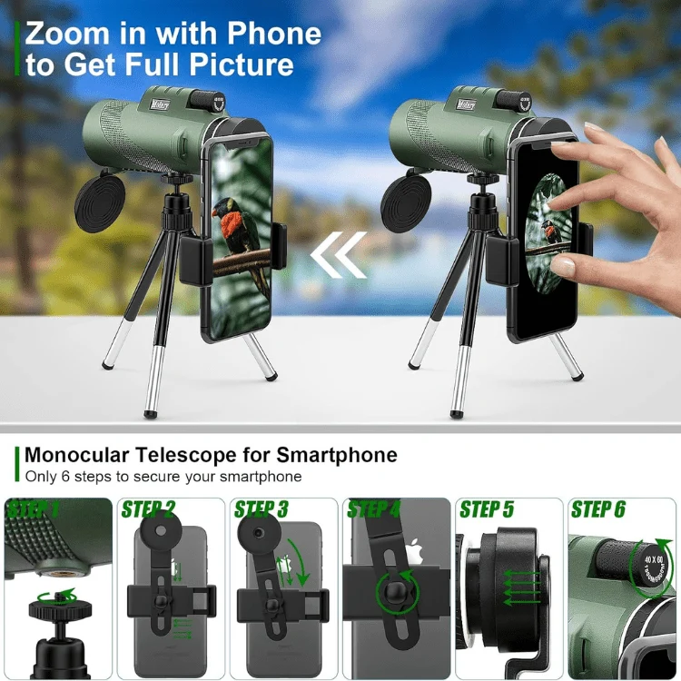 600x Ultra-Zoom Kikkert i Kompakt Design