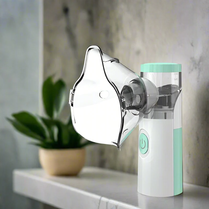 Portabel Kompakt Inhalator til Astma – Nebulisator til Hjemmet og Rejser