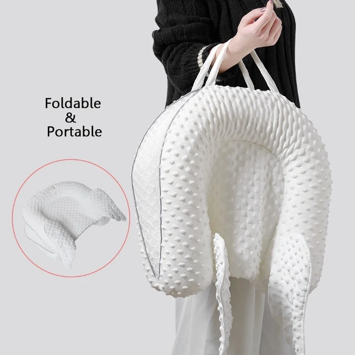 Ergonomisk børneseng med rygstøtte og netoverflade til hvile