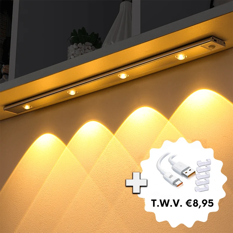 LED Trådløs Lampe med Bevægelsessensor