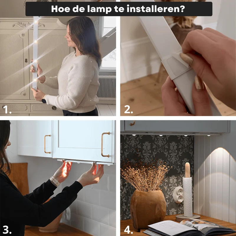 LED Trådløs Lampe med Bevægelsessensor