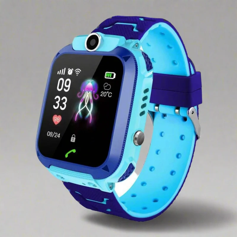 Smartwatch til børn med GPS, vandtæt design, nødsituation SOS og realtidsopsporing