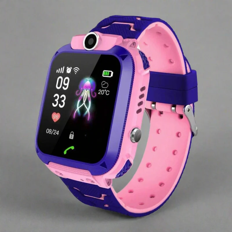 Smartwatch til børn med GPS, vandtæt design, nødsituation SOS og realtidsopsporing