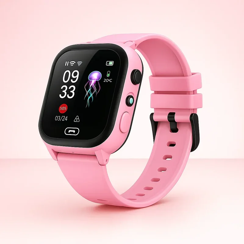 Smartwatch med GPS til børn | Vandafvisende 4G telefon med video og SOS