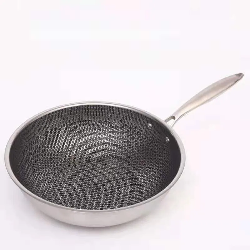 Ridsikker stainless steel pande med non-stick belægning