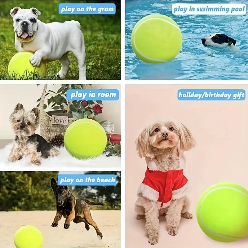 Ekstra holdbar tennisbold til store hunde – Perfekt til leg og udendørs aktiviteter