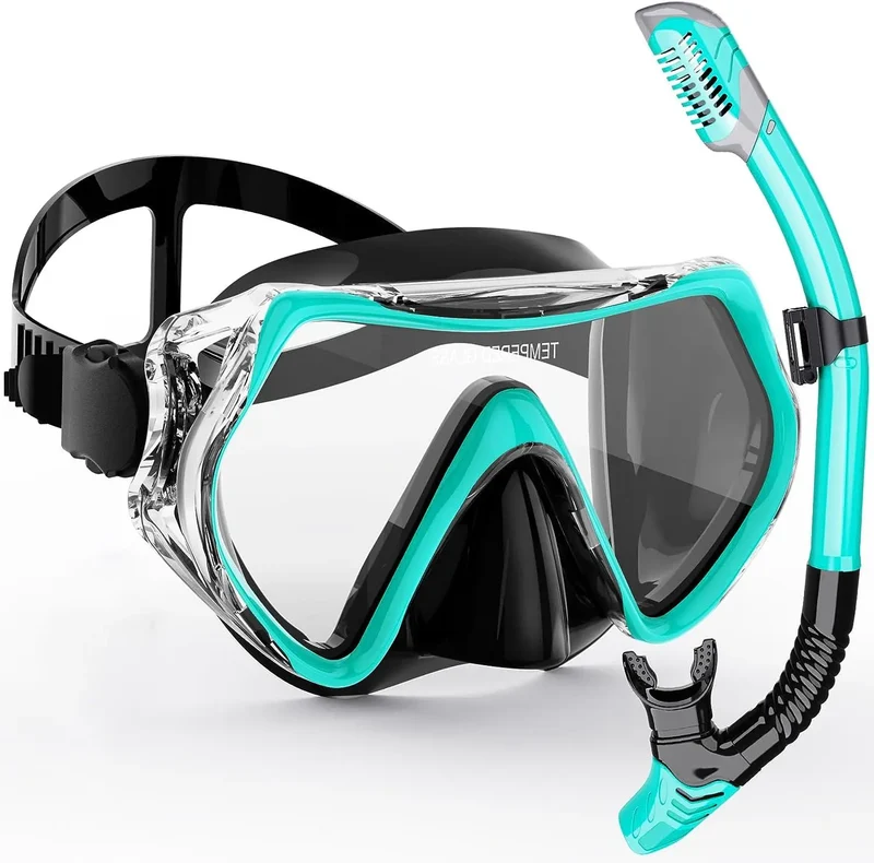 Professionelt snorkelset med panoramisk visning til voksne
