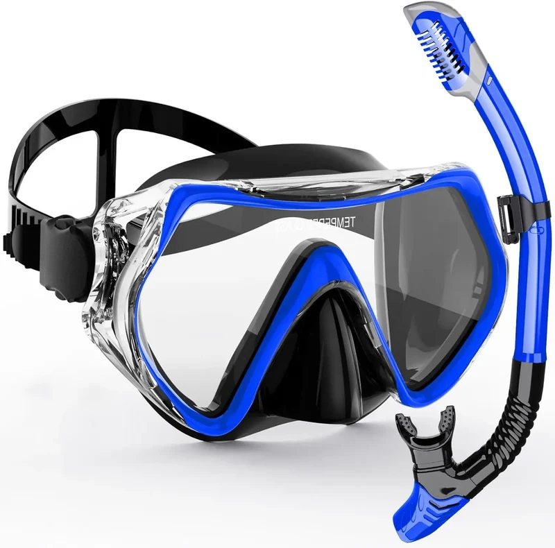 Professionelt snorkelset med panoramisk visning til voksne