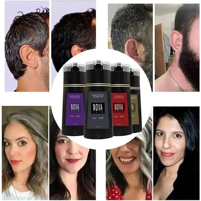 Hurtigfarvende shampoo til strålende hår på 10 minutter