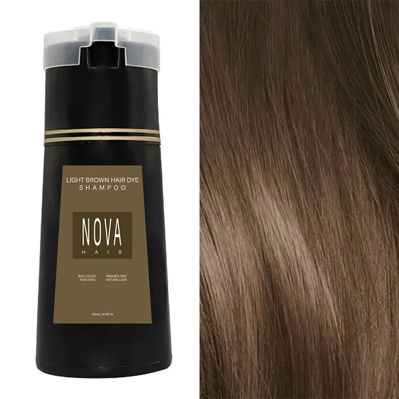 Hurtigfarvende shampoo til strålende hår på 10 minutter