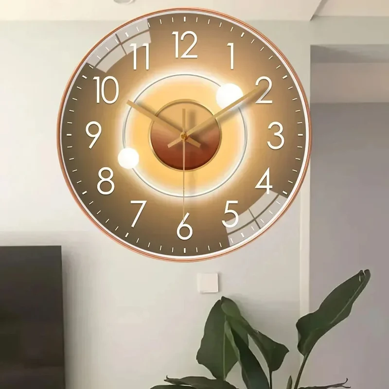 StilleKlokke - Elegant digital vægursdesign til et fredeligt hjem