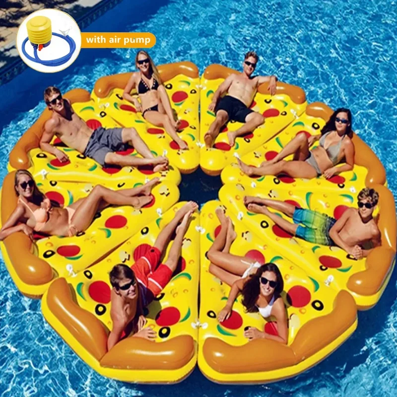 Stor Pizzaformet Poolmadras – Slap Af og Nyd med Stil