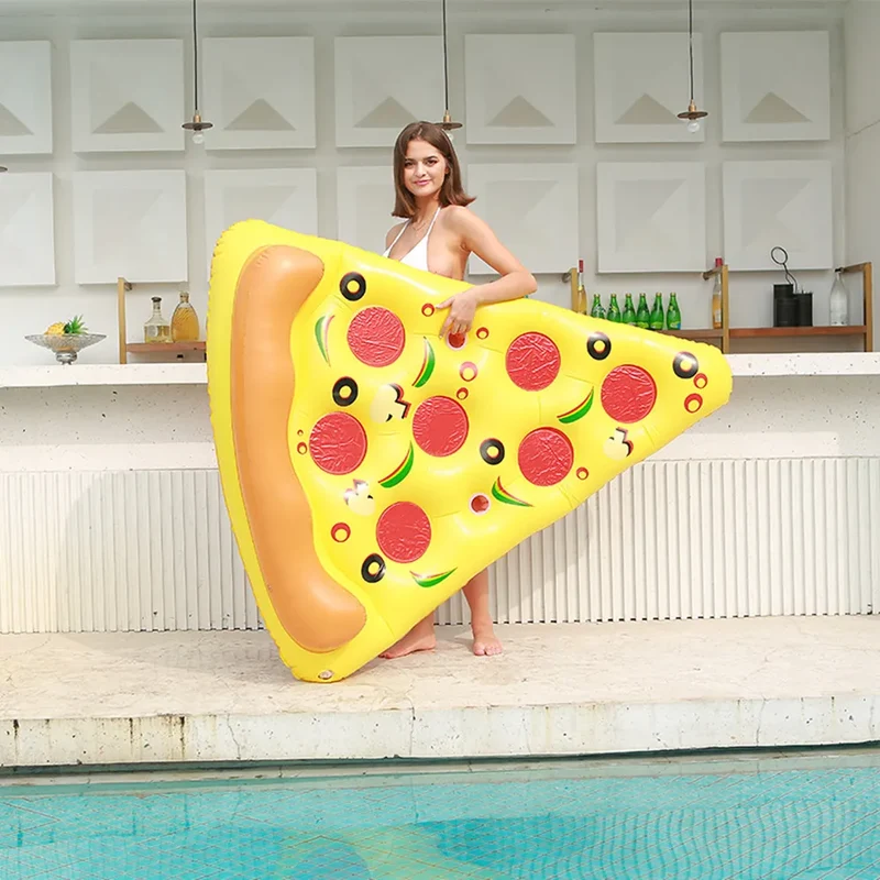 Stor Pizzaformet Poolmadras – Slap Af og Nyd med Stil