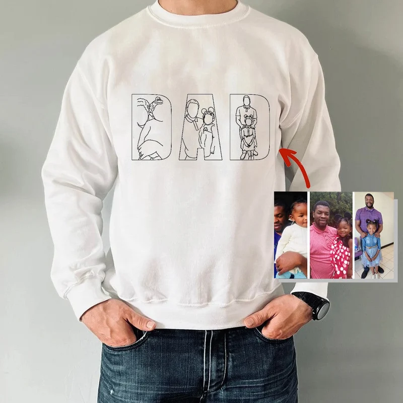 Personlig hoodie som gave i memorywear design