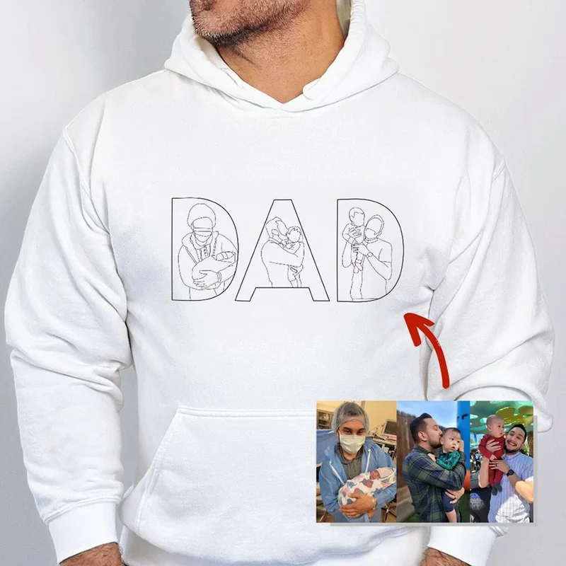 Personlig hoodie som gave i memorywear design