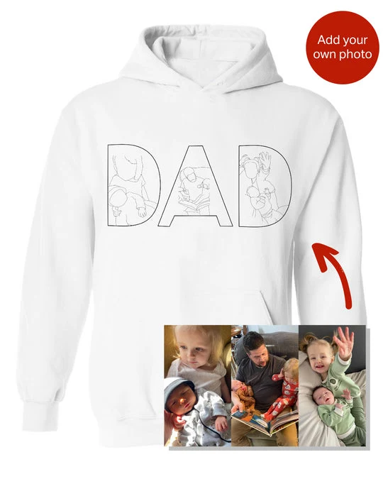 Personlig hoodie som gave i memorywear design