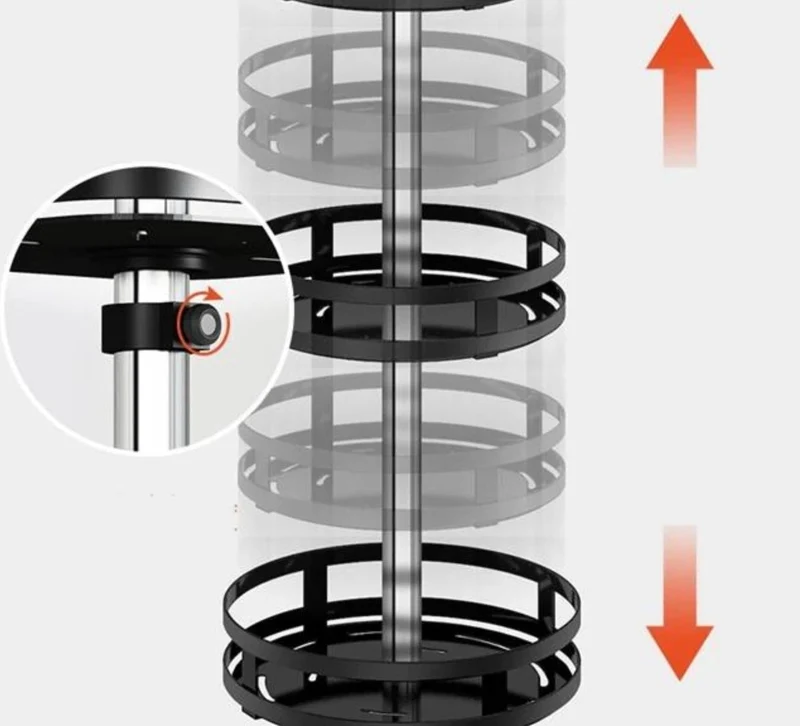Roterende Opbevaringshylde - 360° Twist Rack