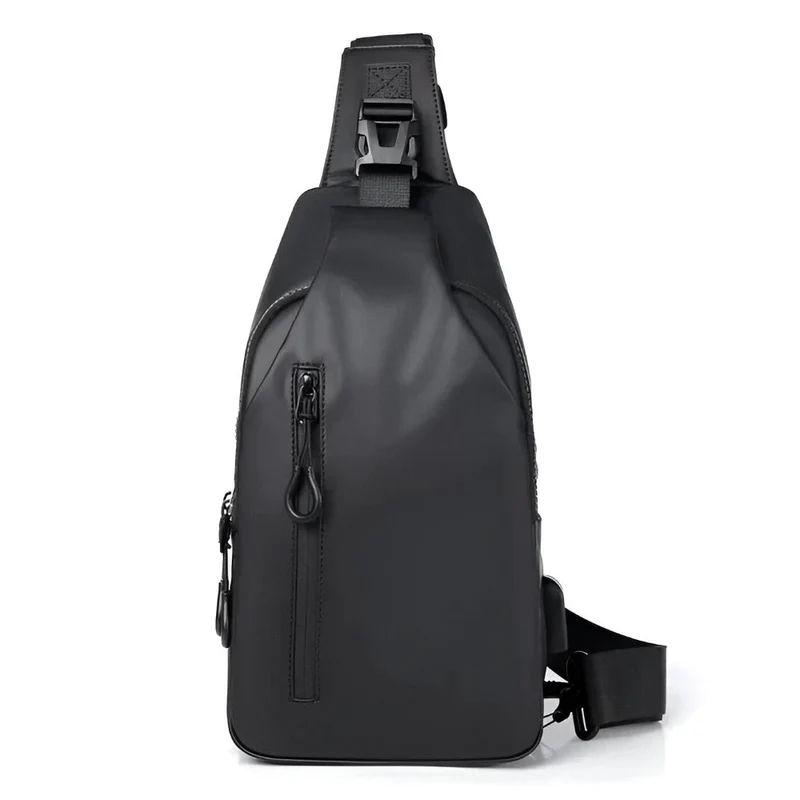 Justerbar Sort Crossbody Taske til Mænd - Mode Crossbody Taske