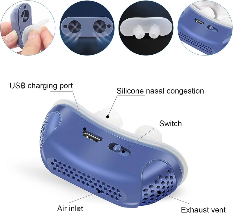 Rejsemaskine til behandling af søvnapnø og snorken - mikro CPAP