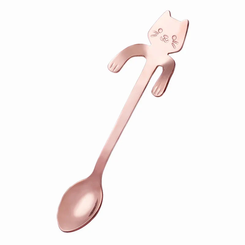 Mini katteformet ske i rustfrit stål