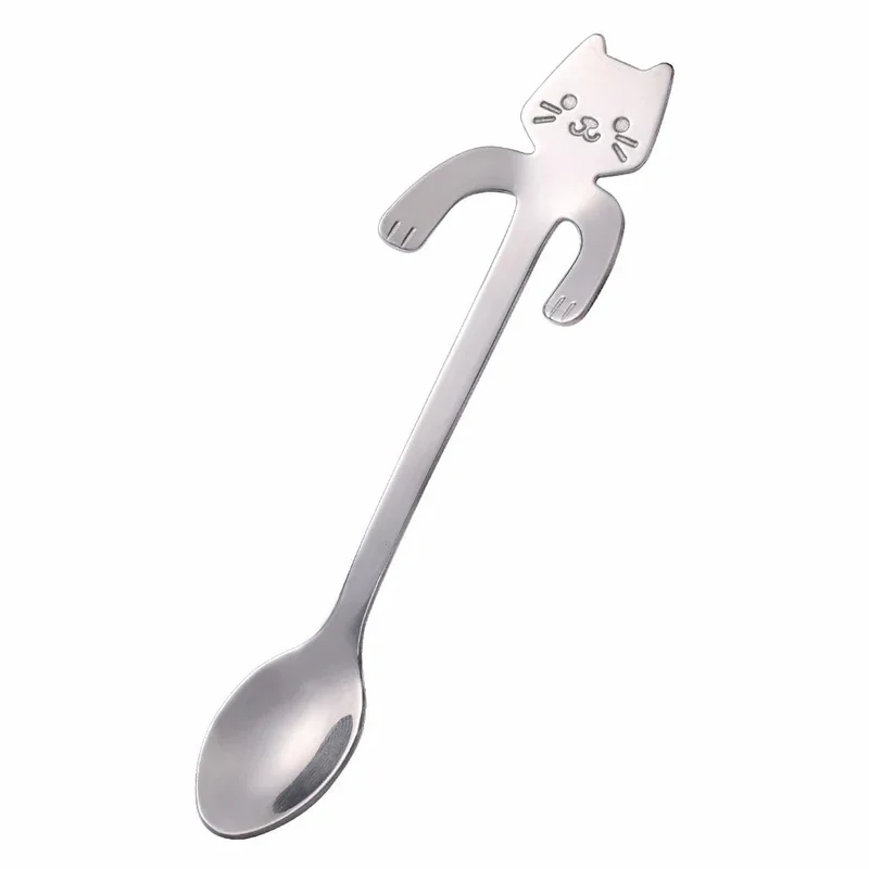 Mini katteformet ske i rustfrit stål