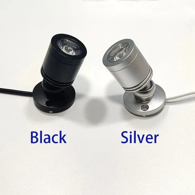 Mini LED Spotlys | 1W/3W | USB Lyskilde til Vitriner og Dekorationer | Varme og Kolde Hvide | Aluminiumskabinet