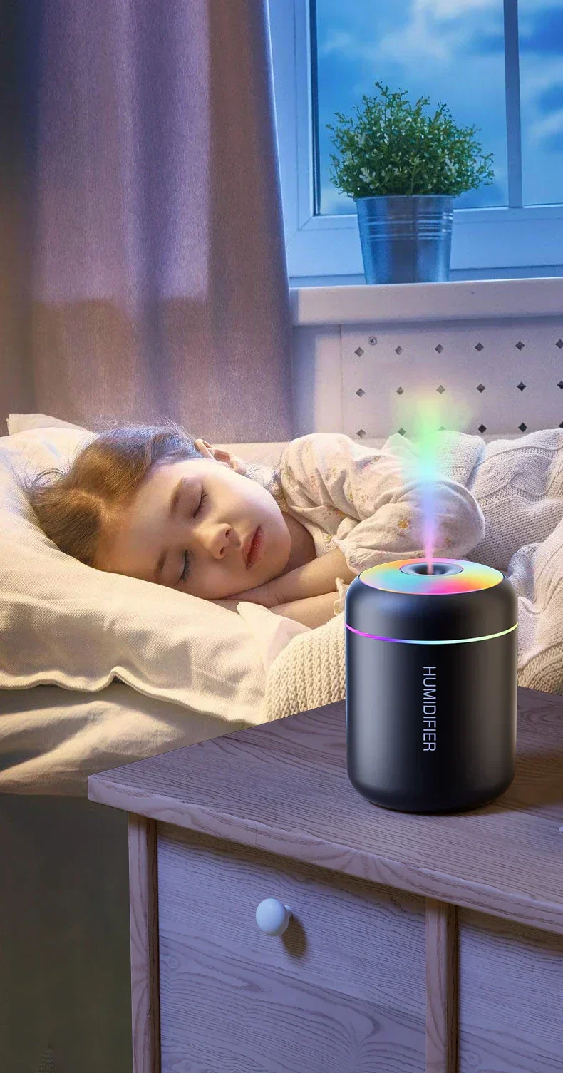Mini luftfugter med aromaterapi - USB-drevet - Ideel til bil og soveværelse