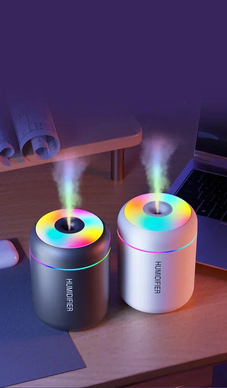 Mini luftfugter med aromaterapi - USB-drevet - Ideel til bil og soveværelse