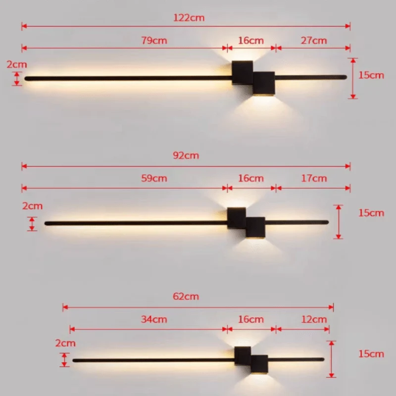 Minimalistisk LED Aplique til et moderne miljø - LINESTRIPE
