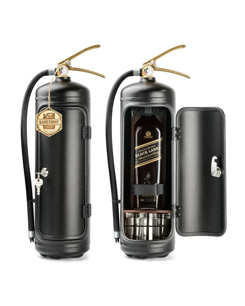 Mini Bar i industrielt design med sikkerhedslåse til spiritusopbevaring