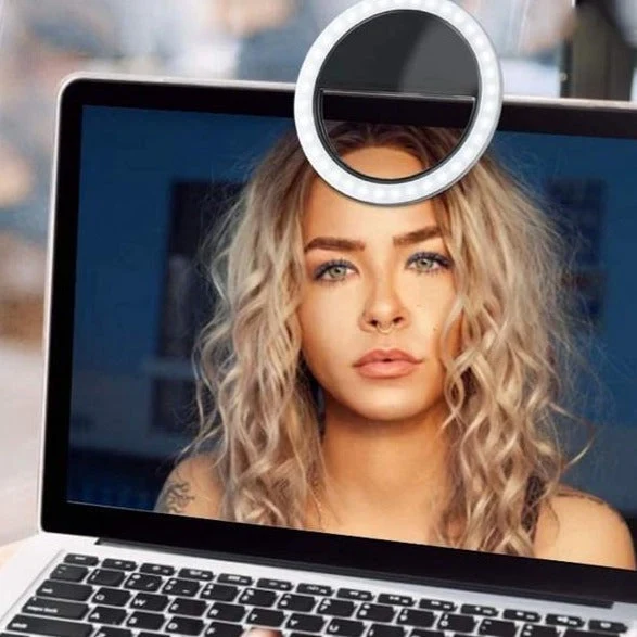 Bærbar Ringlys til Selfies - GlowSnap