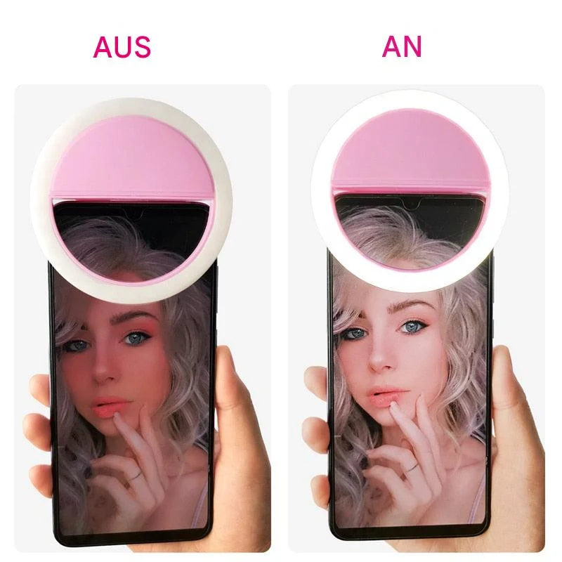 Bærbar Ringlys til Selfies - GlowSnap