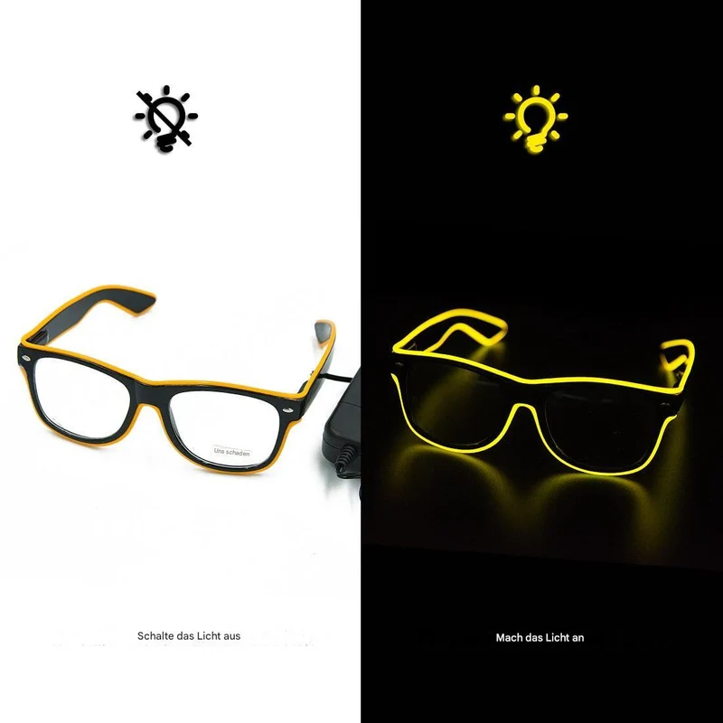 Lysende neonbriller - LumaGlow