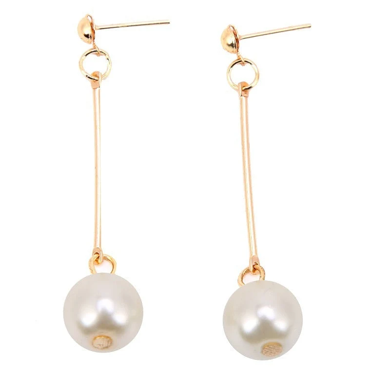 Luksuriøse Perle Droupøreringe – Elegant Design