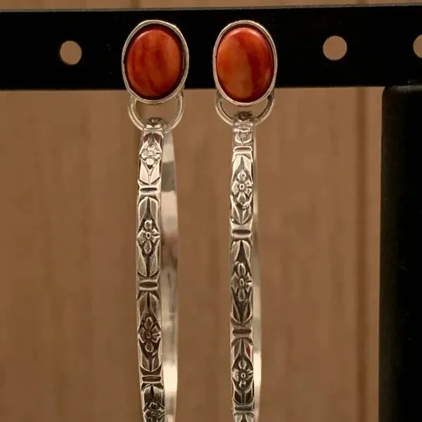 Vintage Boho Øreringe med Onyx