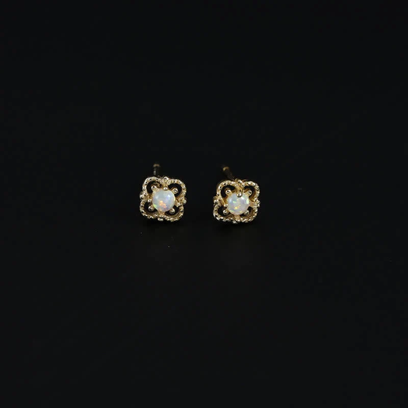 Delikate Vintage Øreringe med Opal