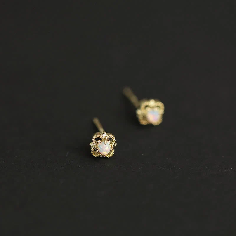Delikate Vintage Øreringe med Opal