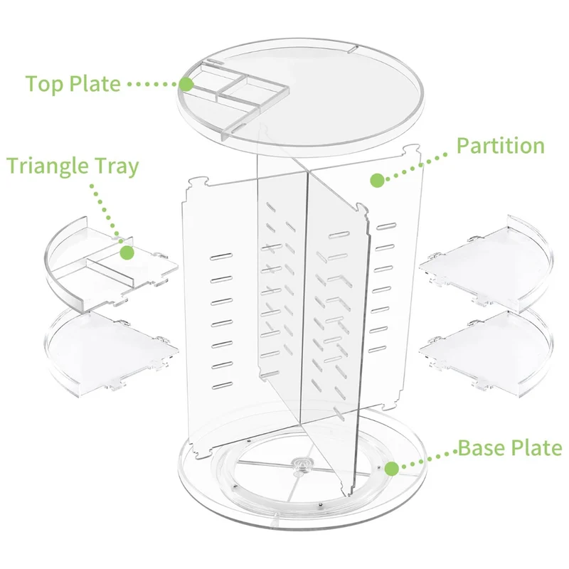 360° Rotérbar Makeup Organizer