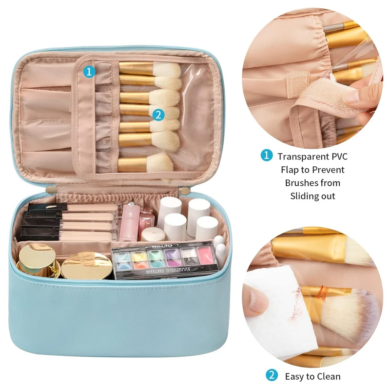 Portabel Makeup Organizer med Rumdelere