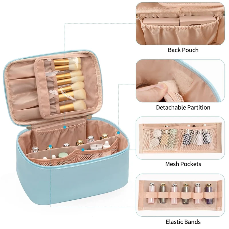 Portabel Makeup Organizer med Rumdelere