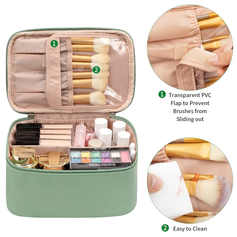 Portabel Makeup Organizer med Rumdelere