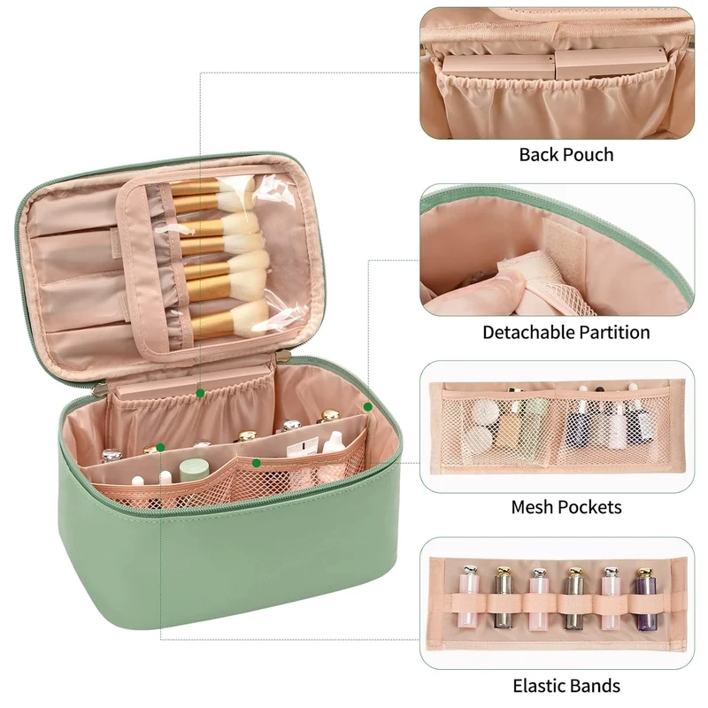 Portabel Makeup Organizer med Rumdelere