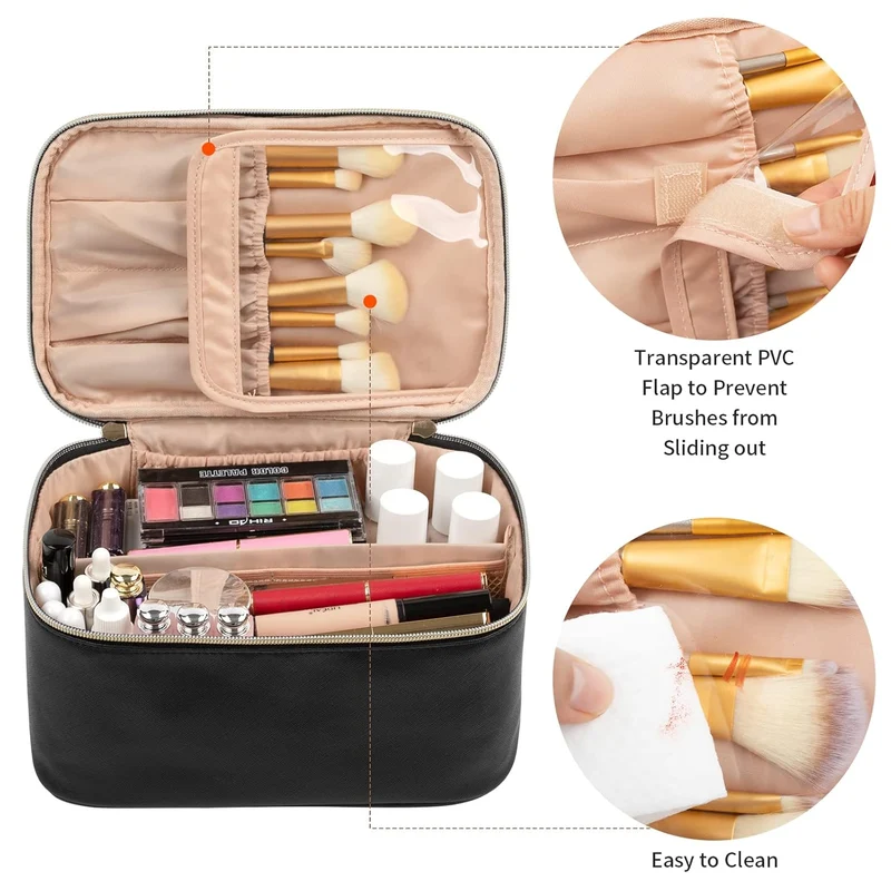 Portabel Makeup Organizer med Rumdelere