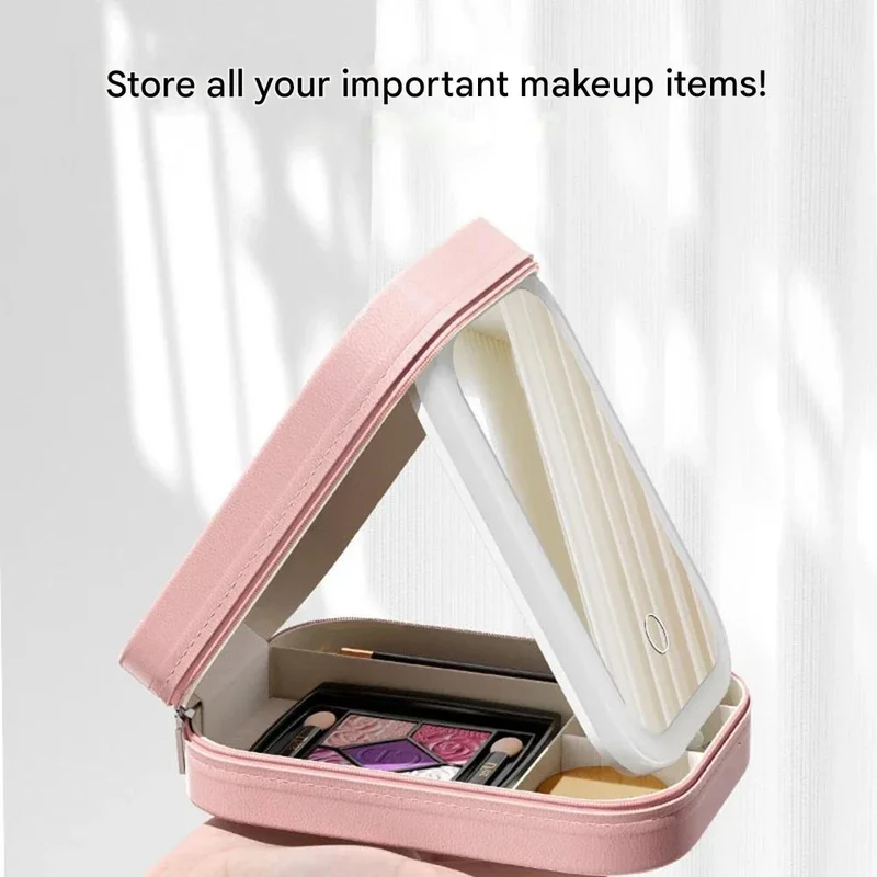 Kompakt Makeupsamler med Belysning til Rejse