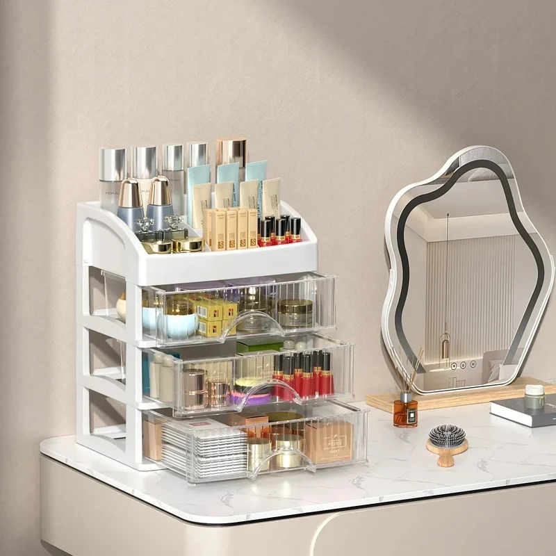 Gennemsigtig Makeup Organizer i Akryl - Klar Design