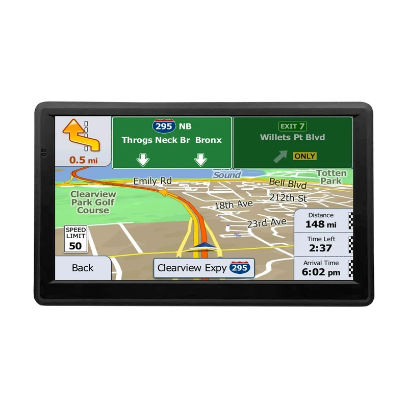 7" GPS Navigationssystem til Biler og Lastbiler med Realtids Trafikoplysninger