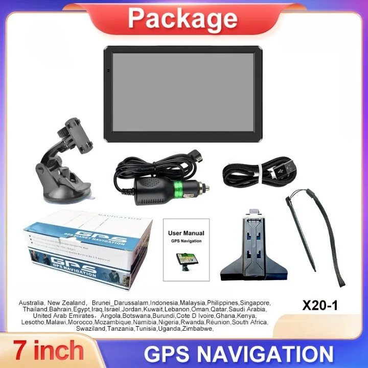 7" GPS Navigationssystem til Biler og Lastbiler med Realtids Trafikoplysninger