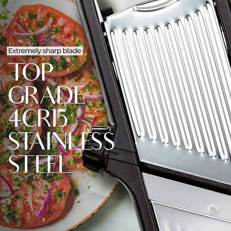Køkkenbeskyttelses Slicer | Mandolin med Sikkerhedshandsker