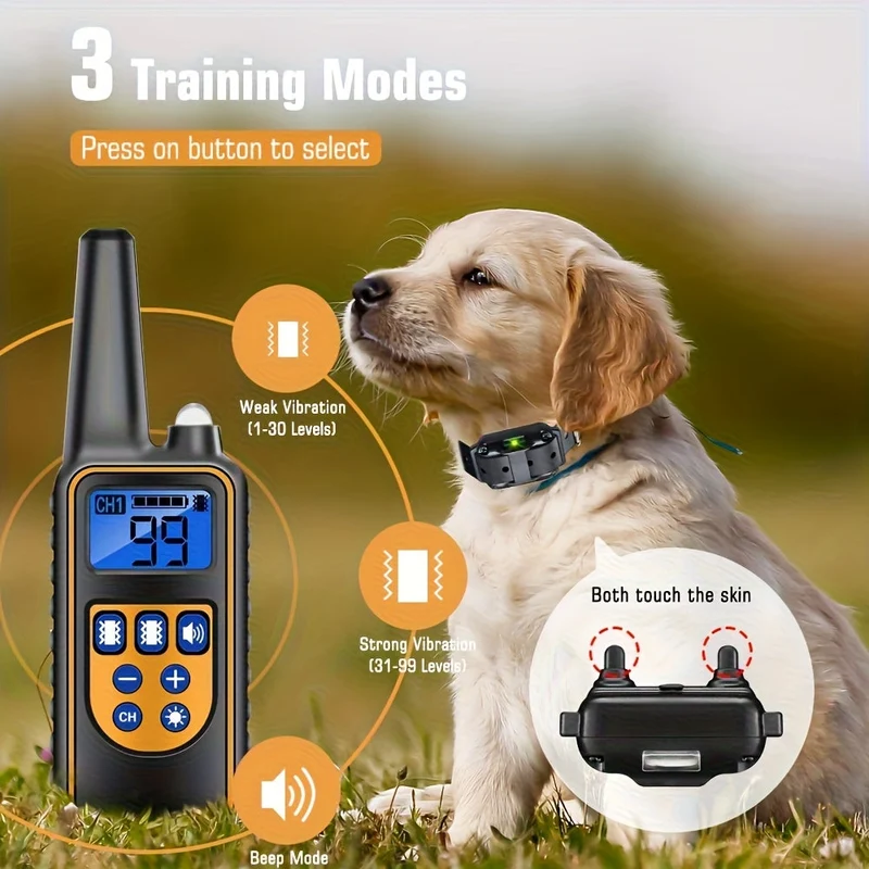 Intelligent Træningskrave – Genopladelig fjernbetjening til hunde